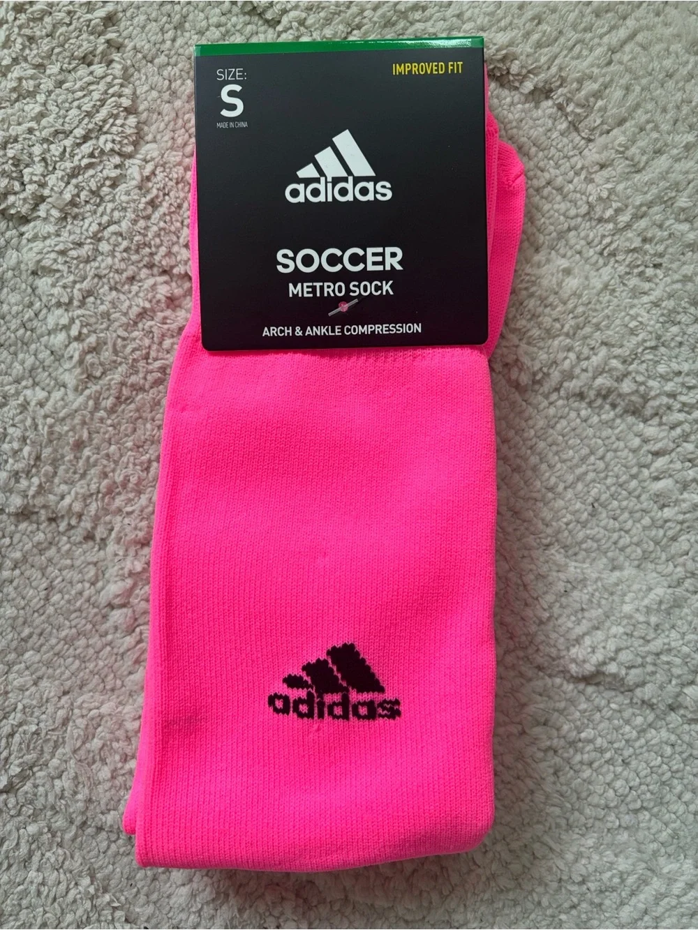 Adidas Metro IV OTC Hot Pink Soccer Socks 🩷